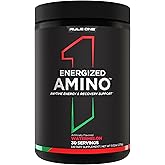 Rule 1 Energized Amino – Anytime Energy and Recovery Support with BCAAs, Glutamine, Citrulline, Beta Alanine, and Caffeine from Green Coffee & Tea Leaf Extracts (30 Servings, Watermelon)