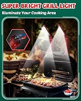Coquimbo LED Torch Rechargeable Work Light 2 Pack Red with Magnetic Base view 4