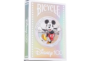 Bicycle Disney Limited Edition 100 Year Anniversary Playing Cards - Holographic Foil - Features 20+ Iconic Disney Characters