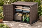 Duramax Cedargrain StoreAway 1200L Plastic Garden Storage Shed Brown view 5
