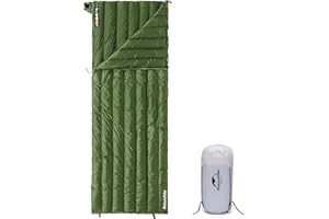 Naturehike Lightweight Rectangular Sleeping Bag 650FP/750FP Down Ultralight Compact Hiking Sleeping Bag Compressible Envelope