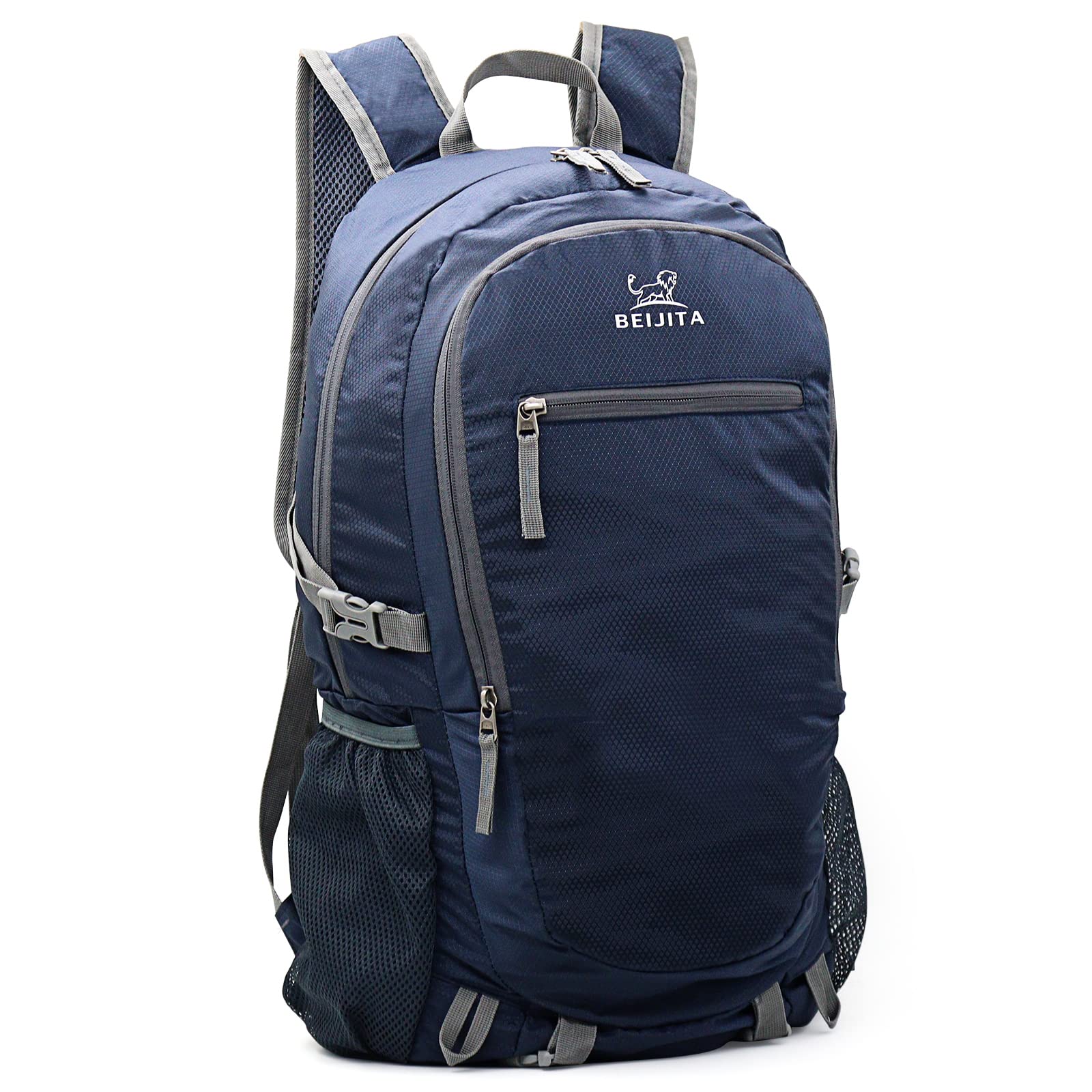 BEIJITA Lightweight Foldable Camping Backpack, Packable Backpack,40L Backpack Foldable Rucksack,Hiking Backpack Daypack for Women Men Travel Camping Outdoor Sports(Deep Blue