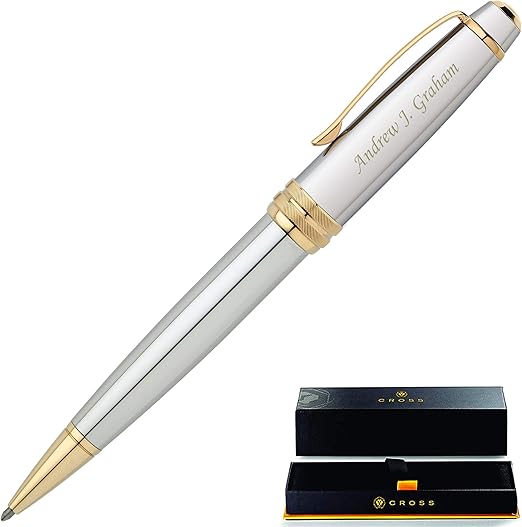 Engraved/Personalized Cross Bailey Medalist Ballpoint Gift Pen, Chrome