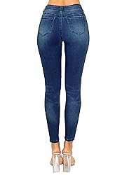 WAX JEAN Women's Butt I Love You Push-Up Destructed