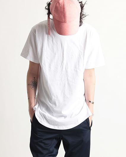 Amazon 裾サイドジップ使い 総柄 プリント 半袖 ビッグtシャツ カットソー ワイド ロング丈 メンズ ストリートモード リゾート Mens 春夏 D柄ホワイト Xlサイズ Tシャツ カットソー 通販