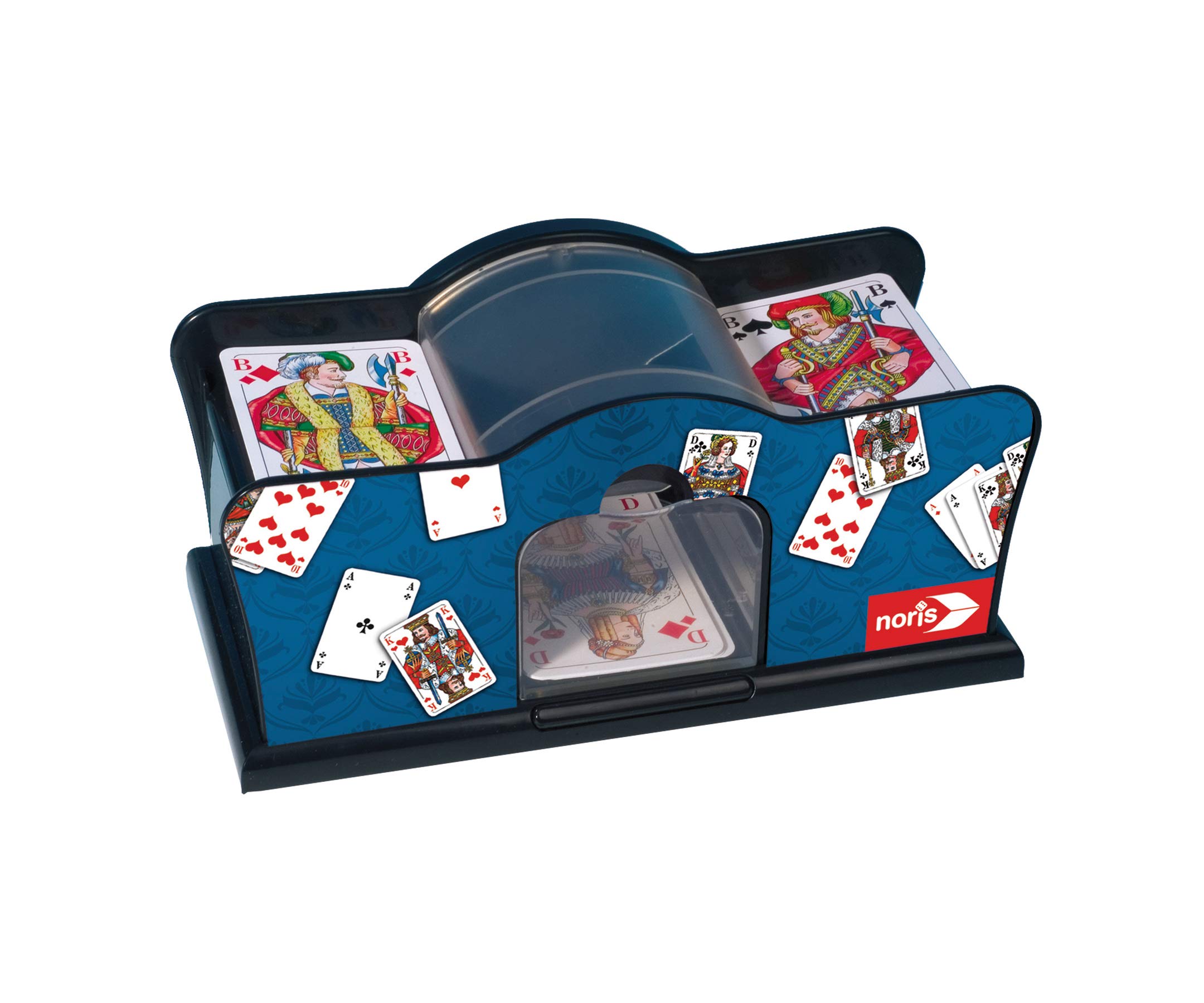 noris 606154621 - Kartenmischmaschine - batteriebetrieben (2X 1, 5V Batterien Nicht enthalten) für Kartengröße bis 9, 2 x 6 cm - Spielzeug ab 8 Jahren 5