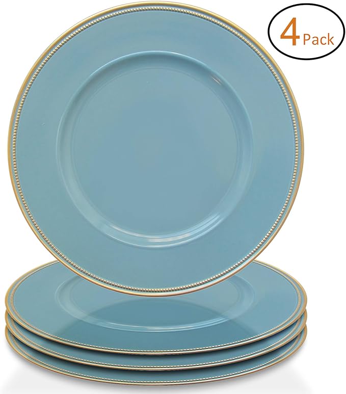 Amazon Com Elle Decor 1270497 4 Accent Rim Set Of 4 Charger
