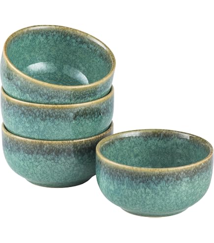 Amazon.com: Blomus PILAR Ceramic Bowl 5.5 Inch Agave Green - Set of 4 :  Home & Kitchen