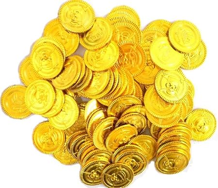 Amazon 海賊アイテム ゴールドコイン 金貨 100枚 メンテナンスウェットシート付 通販