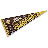 Western Michigan Broncos Pennant 2025 Hockey Frozen Four National Champions Banner