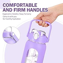 kytffu 56oz Glass Water Bottles with