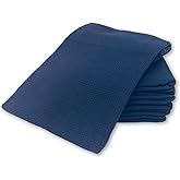 Williams-Sonoma All Purpose Pantry Towels, Kitchen Towels, Set of 4, Navy Blue, 100% Cotton