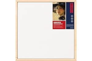 HANSILK Blank Framed Canvas Wall Art - Premium White Canvas for DIY Art and Custom Painting-Christmas Wall Decor (12 * 12)
