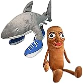 Oiytrmcg lLtalian Brainrot Tralalero Tung Sahur Plush Toys,Stuffed Figure Pillow for Room Decor for Game Fans 2Pcs (Type 3) ﻿
