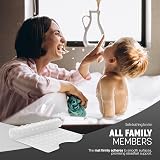 KEPLIN Premium Non-Slip Bath Mat 200 Suction Cups 40x100cm White view 6