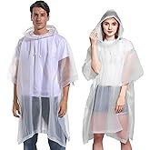Rain Coats for Adults Man and Women- 2 Pack Waterproof Rain Ponchos Jacket with Hooded