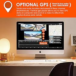 VANTRUE N4 3 Channel Dash Cam, 4K+1080P Dual