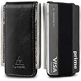 Tryangoos Magnetic Money Clip for Men Leather Money Clip with elastic band Slim Money Clip Holds 5 credit card and10 Bills