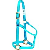 Weaver Leather Original Non-Adjustable Nylon Horse Halter, Large, Hurricane Blue