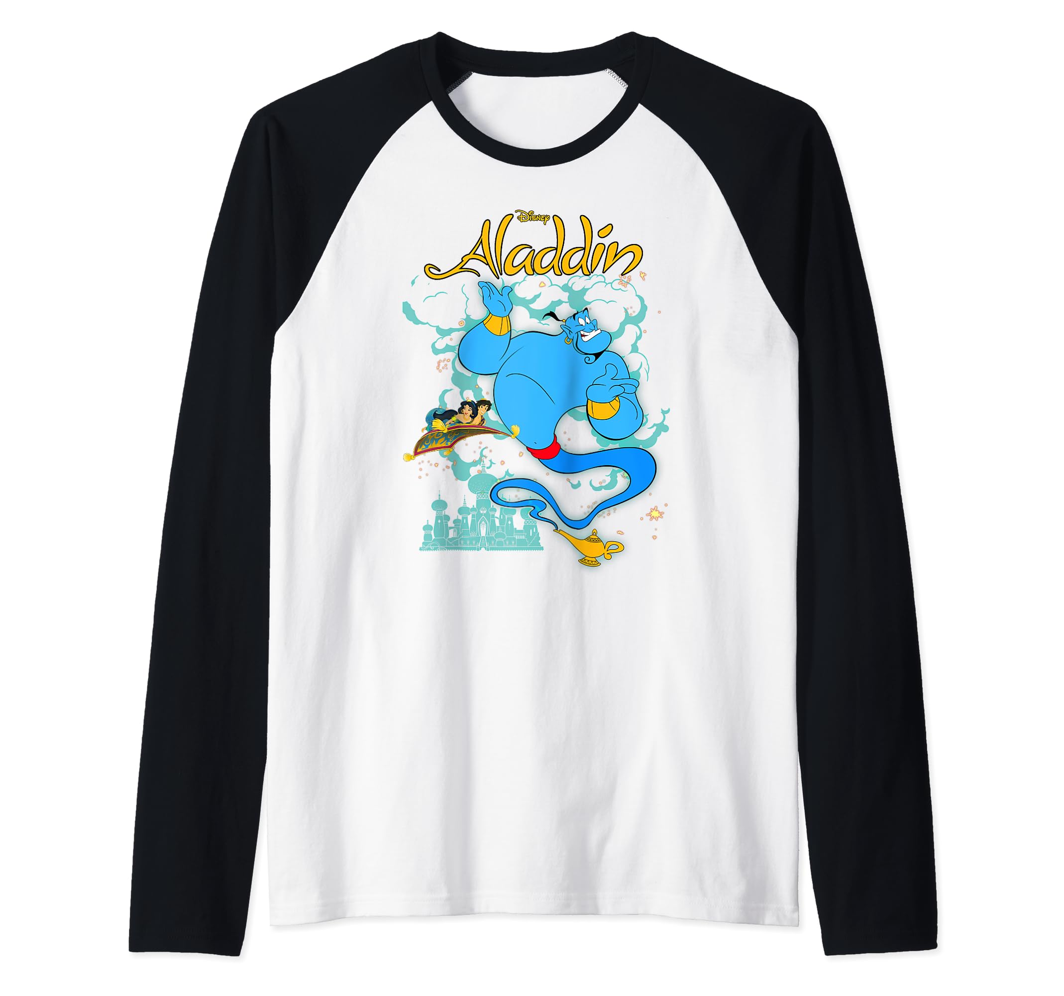 Disney Aladdin Genie's Magic Carpet Ride Raglan Baseball Tee