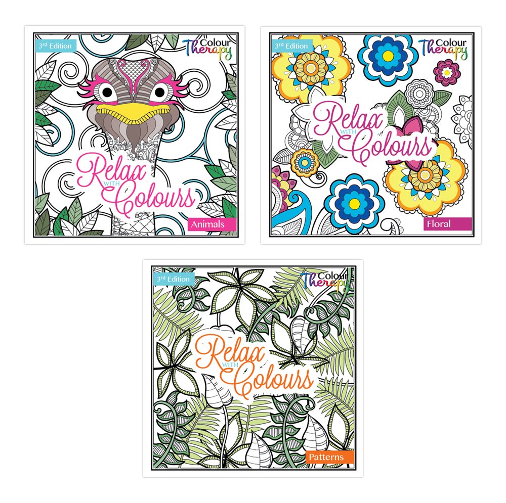 Colour Therapy 210 x 210 mm 3rd Edition Adult Colouring Book 6847
