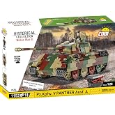 COBI Historical Collection WWII PZ.KPFW. V Panther AUSF. A (SD.KFZ.171) Tank, 1157 Pieces
