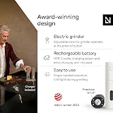 LARS NYSØM Electric Salt & Pepper Grinder Set USB Rechargeable Black/White view 2