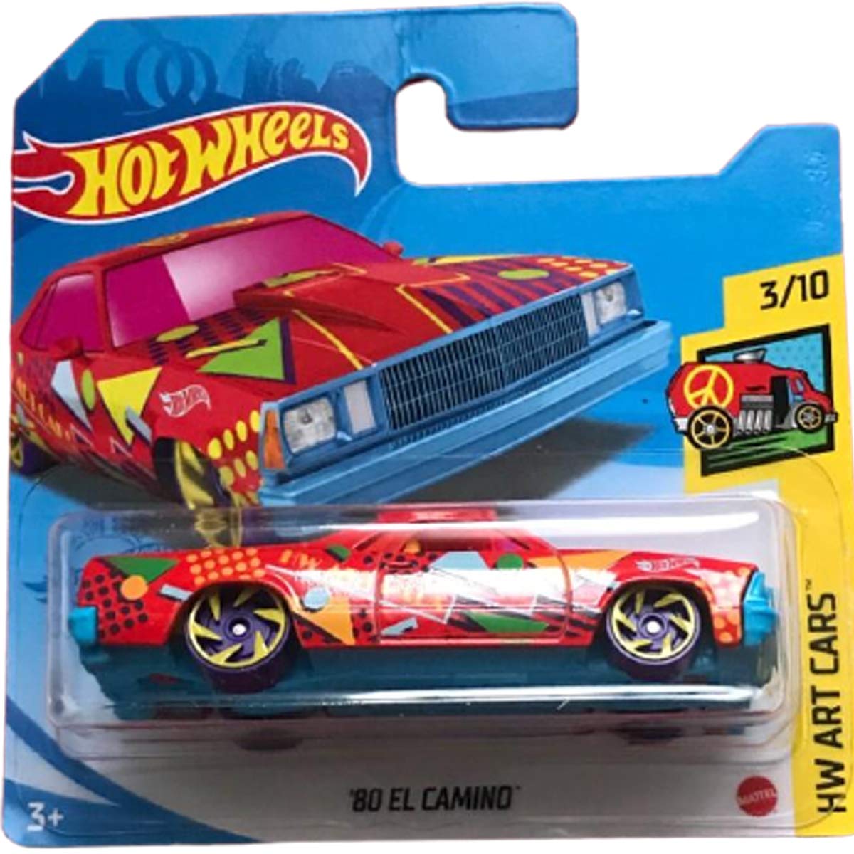 Hot Wheels '80 EL Camino HW Art Cars 3/10 2021 (044/250) Short Card
