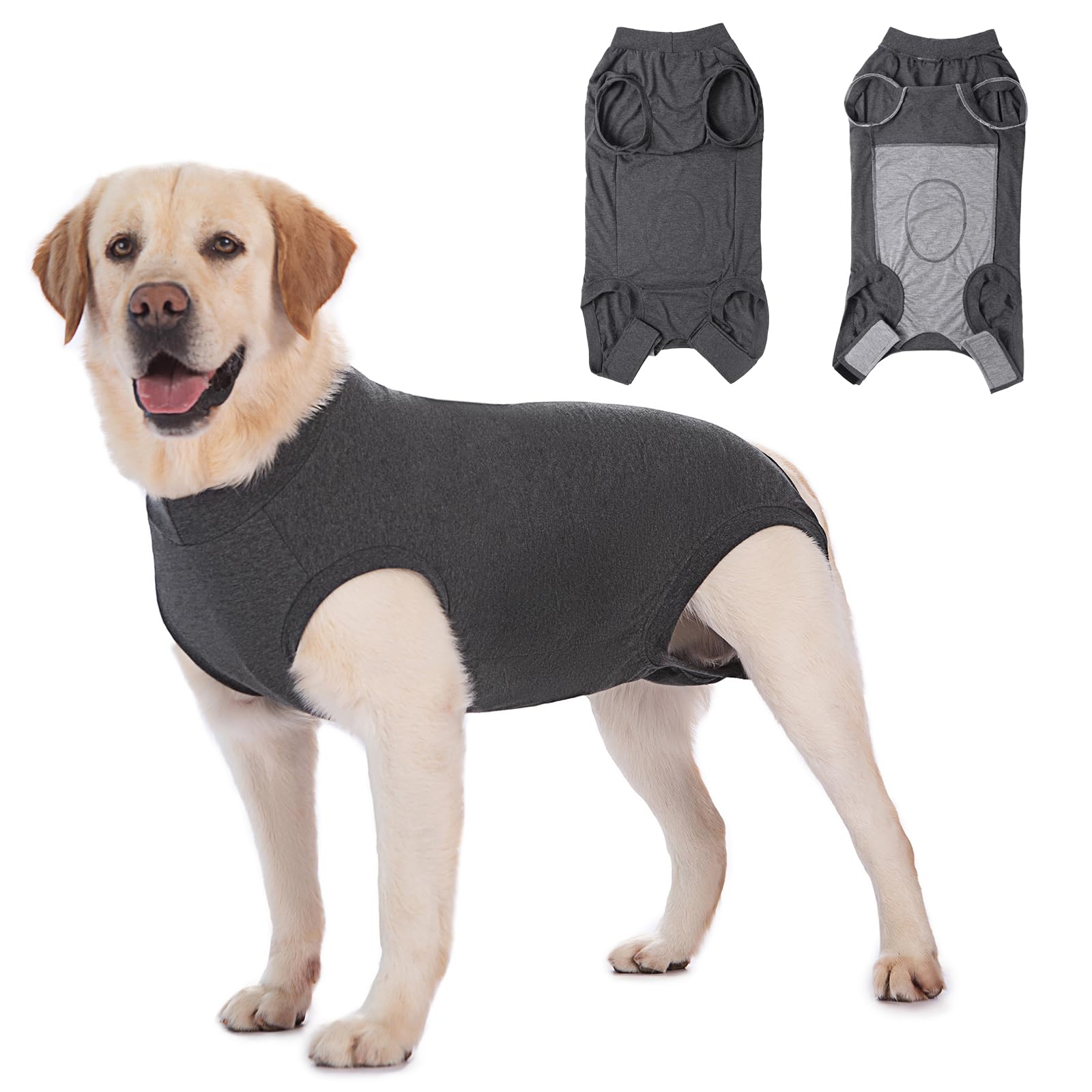 Axcimond Dog Surgery Recovery Suit Medical Pet Shirt Recovery Suits for After Surgery Female Male Dog Surgical Suit Dogs Cone Collar Alternative Protect Wounds Spay Suits for Puppy Medium Large Dogs