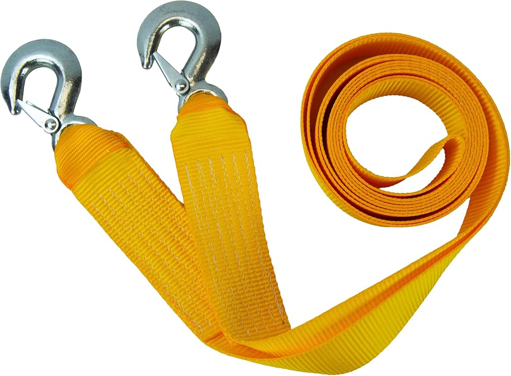 AA 3.5T 4m Heavy Duty Tow Rope Yellow Strap AA6202 Car Towing Belt