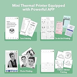 Bisofice Pocket Printer Wireless Bluetooth Thermal
