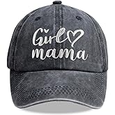 Women's Girl Mama Hat, Embroidered Baseball Cap Mama Gift Vintage Distressed Dad Hats