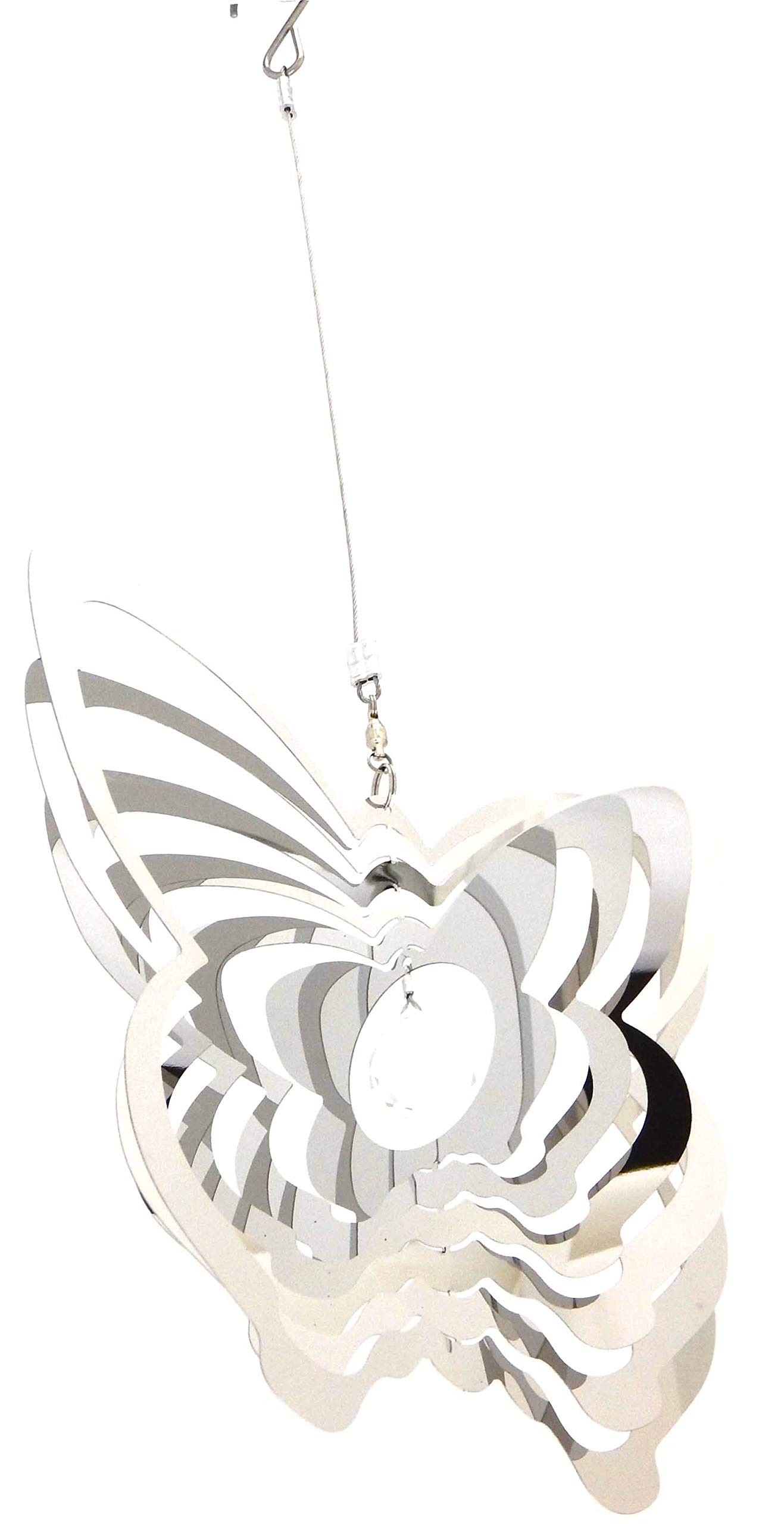 SK Style Stainless Steel Wind Spinner - 3D Mobile - Small Butterfly Spinner
