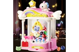 AITBAY Mini Claw Machine for Kids Girls: 16 Inch Unicorn Toys for Kids Ages 6-8 8-13 10-12 - Arcade Games Toys Vending Machine with LED Light & Adjustable Sound Gifts for Ages 6 7 8 9 10 11 12 13 Year Old
