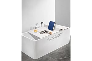 Ezcasch Foldable Bathtub Tray - PVC Waterproof Folding Bathtub Cover - Dustproof Shutter Bath Lid Insulation Panel for Home Bathtubs Bathroom SPA Loadable up to 13lb（160x80x0.7cm）