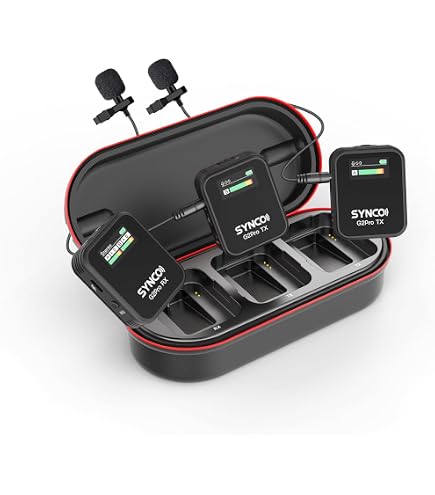 Amazon.com: SYNCO G2A2 Pro Dual Wireless Lavalier Microphone with