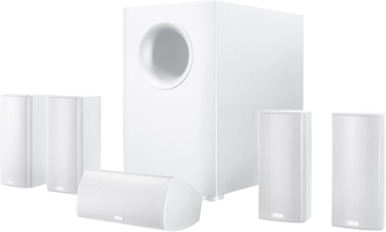 white 5.1 speakers