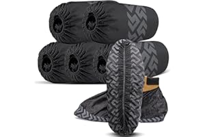 ioiopeak X-Large Shoe Covers Disposable 100 Pack (50 Pairs) - Durable, Non-Slip, Water Resistant, and Recyclable Boot Covers 