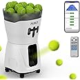 PUSUN PT Mini Pro Tennis Ball Machine - Portable Smart Trainer for Beginners, 65+ Ball Capacity, 3-5H Battery Life, Adjustable Ball Speed & Angle, APP & Remote Control