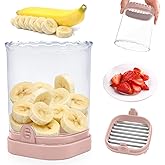Fruit Slicer Cup: Strawberry Slicer, Strawberries Cutter Cup, Speed Cutter for Banana Grape Egg Kitchen Portable Slicing Tool