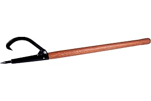 RuggedMade Wood Log Peavey Hand Tool, 4 Foot Wooden Handle