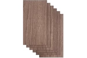 PRO FLEX Proflex Walnut Plywood 6pcs, 1/8" x 12” x 24” Real Wood Plywood Sheets Premium “A” Grade with Smooth Sanded Finish, Perfect for Laser Cutting & Engraving, Crafts, and DIY Projects.