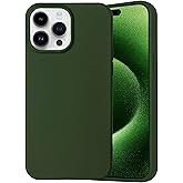 Danbey for iPhone 16 Pro Ultra Thin Slim Fit Matte Soft Plastic Case, Non Silicone, Minimalist Classic Phone Case, Dust-Proof Solid Color Shockproof Cover, 6.3" 2024 Forest Army Olive - Dark Green