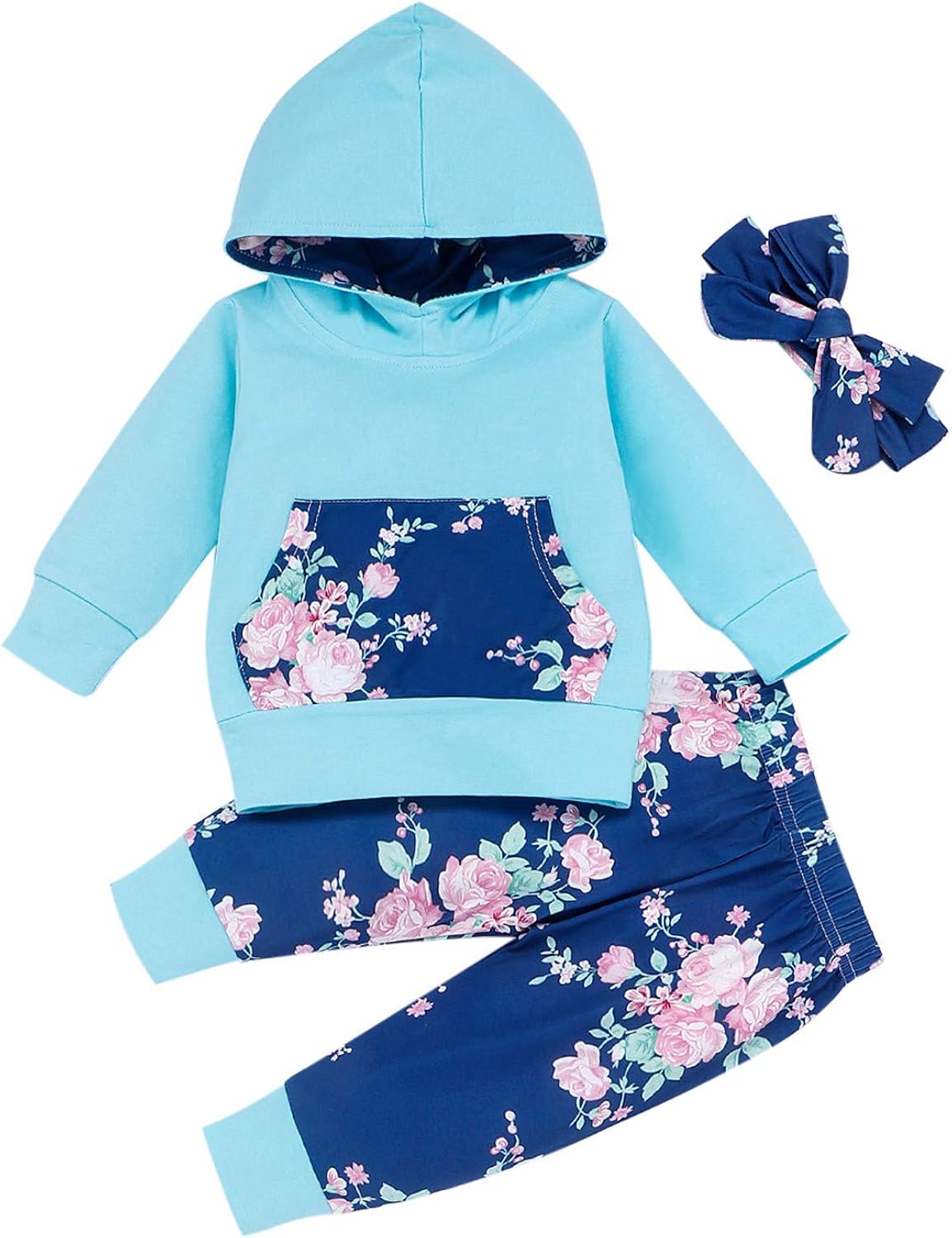 Fulaiman Newborn Baby Girl Clothes Toddler Long Sleeve Clothes Pant