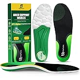 StepTastic Supercritical Foam Insoles for Men Women, Arch Support Orthotics for Plantar Fasciitis Flat Feet Pain Relief, Shock Absorption Boot Inserts, Trimmable, M 9.5-10.5 W 10.5-11.5, 1 Pair