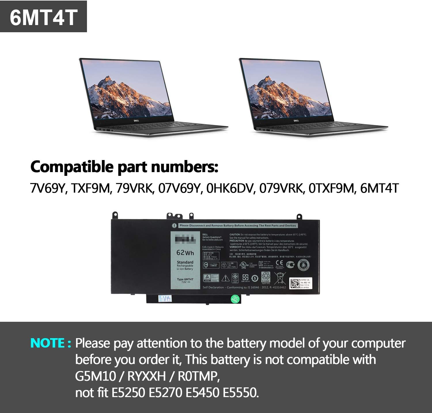 Swealeer Jd25g Laptop Battery Compatible With Dell Xps 13 9343 9350 13d 9343 Laptop Replacement For 90v7w 5k9cp Din02 0drrp Jhxpy 0n7t6 Rwt1r 13d 9343 1808t New Li Ion 4 Cell 52wh 7 4v Jd25g Batteries Electronics