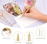 AUAUY 7 PCS Bling Ballpoint Pens 0.5mm Sparkly 彩色 1 mm Black Ink Gift Set view 4