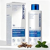 CORACODE Folliculitis Shampoo for Itchy, Flaky Scalp - Purifying Formula for a Soothed, Balanced Scalp &amp; Oily Scalp Care, Men &amp; Women, 10.58 Fl Oz (1)