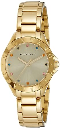 Giordano Analog Gold Dial Womens Watch - 2682-44