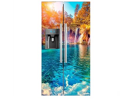 Oedim - Vinilo Frigorífico Americano Cascadas | 91x179cm | Varias ...